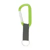 8 Mm Carabiner Key Ring w/Strap