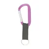 8 Mm Carabiner Key Ring w/Strap