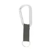 8 Mm Carabiner Key Ring w/Strap