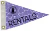 8" x 12" Polyester Pennant Flag Single-Sided