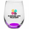 9 oz. Tulip Stemless Wine Glasses w/ Full Color Imprint