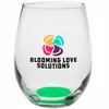 9 oz. Tulip Stemless Wine Glasses w/ Full Color Imprint