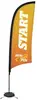 9' Premium Razor Sail Sign Kit (Single-Sided with Scissor Base)