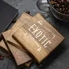 Acacia Wood Coaster: 4 Piece Set