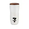 Acacia Wood Lid Ceramic Tumbler (12 oz)