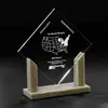 Custom Diamond Achievement Award with Stone Finish Base