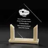 Custom Diamond Achievement Award with Stone Finish Base