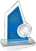 Floating Crystal Globe Achievement Award - Custom Engravable