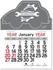 Custom Car Calendar Sticker