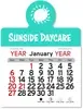 Personalized Peel-N-Stick® Calendar - Circle