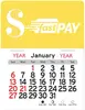 Personalized Logo Dollar Sign Peel-N-Stick Calendar