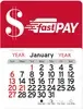 Personalized Logo Dollar Sign Peel-N-Stick Calendar