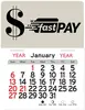 Personalized Logo Dollar Sign Peel-N-Stick Calendar