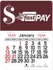 Personalized Logo Dollar Sign Peel-N-Stick Calendar