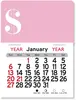 Personalized Logo Dollar Sign Peel-N-Stick Calendar