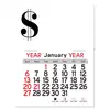 Personalized Logo Dollar Sign Peel-N-Stick Calendar