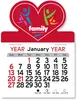 Custom Heart Peel-N-Stick® Calendar