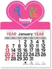 Custom Heart Peel-N-Stick® Calendar