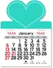 Custom Heart Peel-N-Stick® Calendar