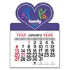 Custom Heart Peel-N-Stick® Calendar