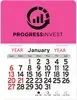 Custom Peel-N-Stick® Promotional Calendar - Rectangle