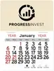 Custom Peel-N-Stick® Promotional Calendar - Rectangle