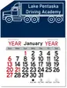 Custom Truck Calendar Pad