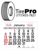 Custom Tire Calendar - Peel-N-Stick®