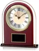 Rosewood Personalized Logo Desk Clock