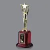 Premium Hand-Crafted Brass Plate Rosewood Trophy