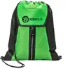 Customizable Allure Drawstring Promo Bag - Lightweight 210D Polyester and Cotton Design