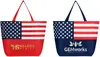 American Flag Non-Woven Tote Bag (Metallic imprint)