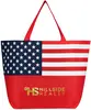 American Flag Non-Woven Tote Bag (Metallic imprint)