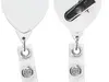 Anti-Microbial Heart Shape Badge Reel (Single & Double Strap)