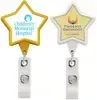 Anti-Microbial Star Shape Badge Reel (Single & Double Strap)