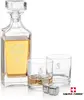 Arellano 3pc Decanter Set & S/S Ice Cubes