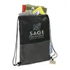 Custom EcoSmart Drawstring Bag with Zippered Pocket