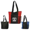 Bags - Fun Zippered Business Tote Bag with Pockets