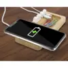 Bamboo 10W Wireless Charging Pad with Cable Organizer