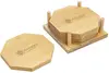 Logo Bamboo 4-Piece Coaster Set