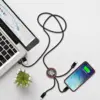 Bamboo 5-in-1 Charging Cable with Light-Up Logo