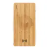 100% Bamboo 5000 mAh Wireless Power Bank - Laser Engraving