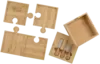 6-in-1 Bamboo Puzzle Cheese Board Set