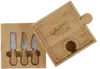 6-in-1 Bamboo Puzzle Cheese Board Set