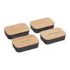 Personalized Bamboo Fiber Lunch Box with Cutting Board Lid - 0.71oz