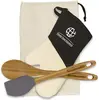 Custom Bamboo Gift Set with Mitt (Canvas Bag Included)