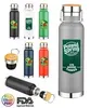 Bamboo Lid Stainless Steel Travel Bottle (22oz)