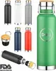 Bamboo Lid Stainless Steel Travel Bottle (22oz)