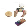 Custom Bamboo MagClick™ Fast Wireless Charging Pad