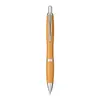 Custom EcoSmart Bamboo Ballpoint Pen with Chrome Accents